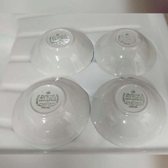 Marlborough Old English Ironstone By Simpsons Potters Concord Set of 4 B… - Picture 4 of 10